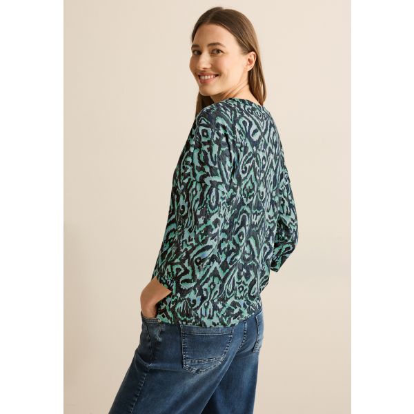 Cecil print shirt slate khaki 322926 36563