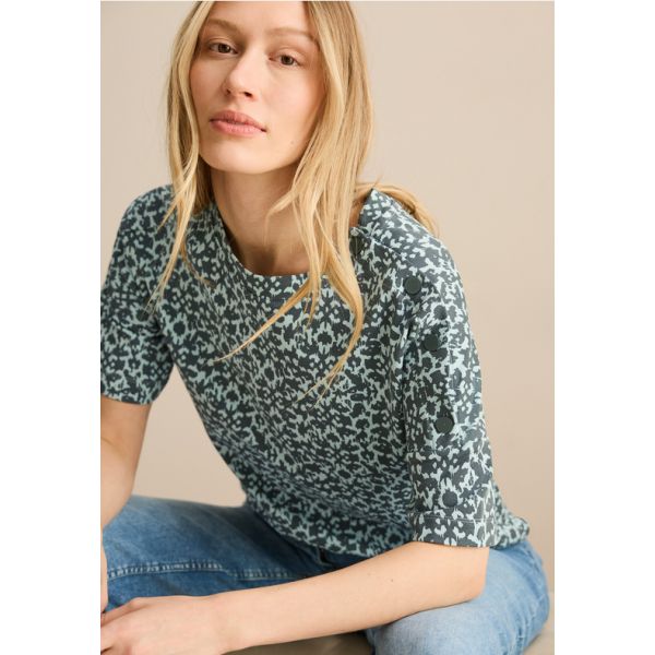 Cecil print shirt salvia green 322928 26560