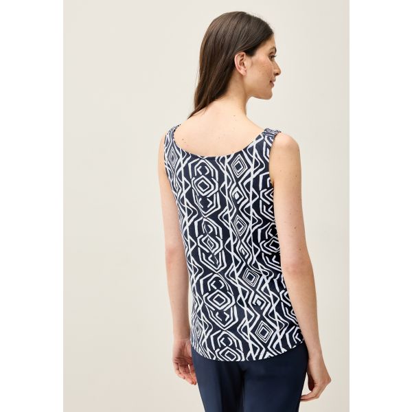 Cecil print top universal blue 323073 35512