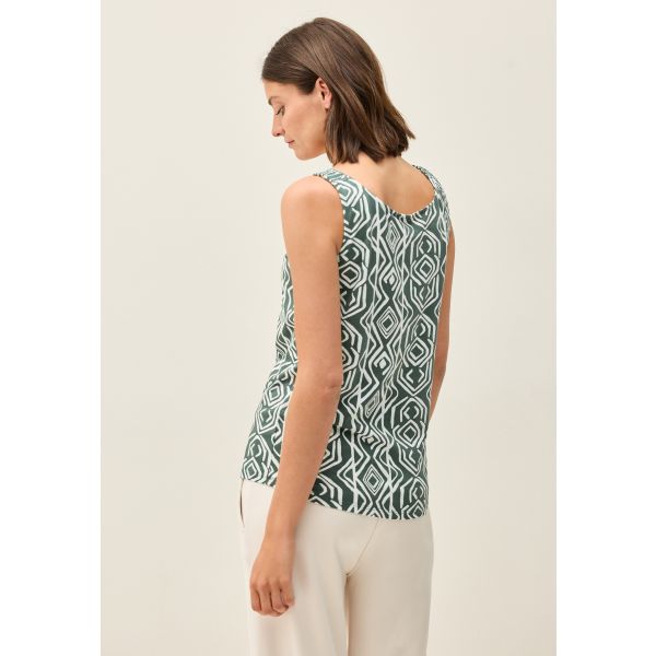 Cecil print top balmy khaki 323073 36243