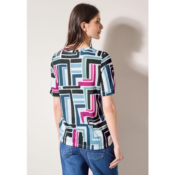Cecil print shirt light alabaster 323104 32259
