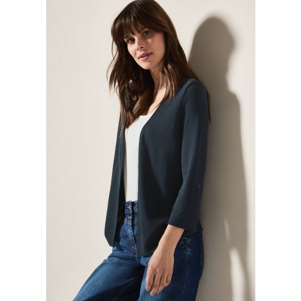 Cecil crêpe vest universal blue 323110 15512