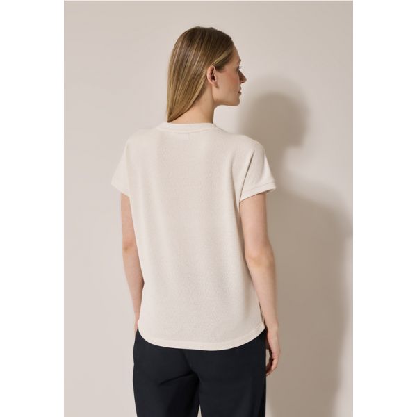 Cecil shirt met knopen light beige 323121 16767
