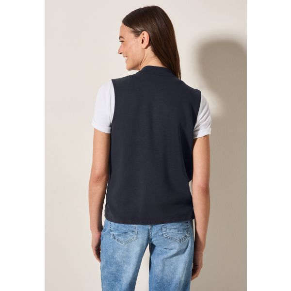 Cecil sweat gilet universal blue 323135 15512