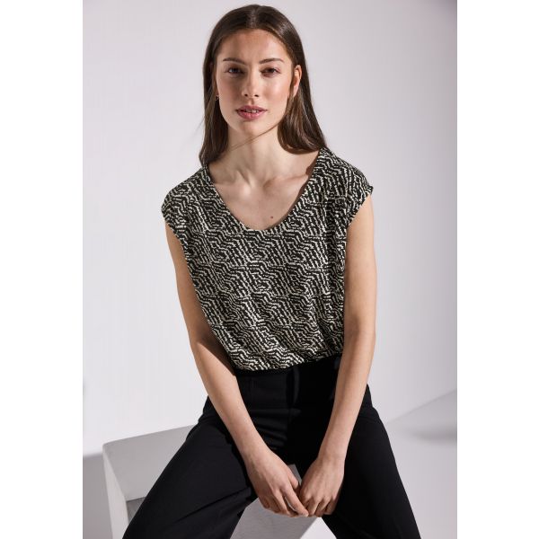 Street One print top black 323166 30001