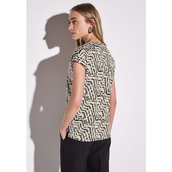 Street One print top moonstone sand 323167 36269