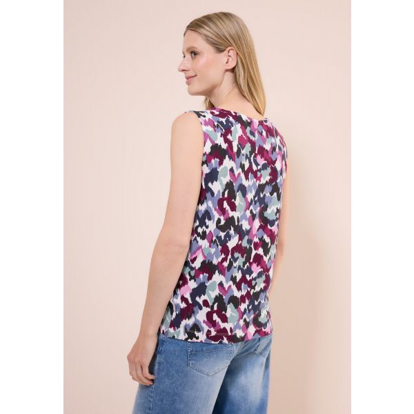Cecil print top vanilla white 323360 33474