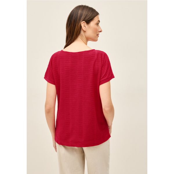 Cecil structuur shirt apple red 323524 16759