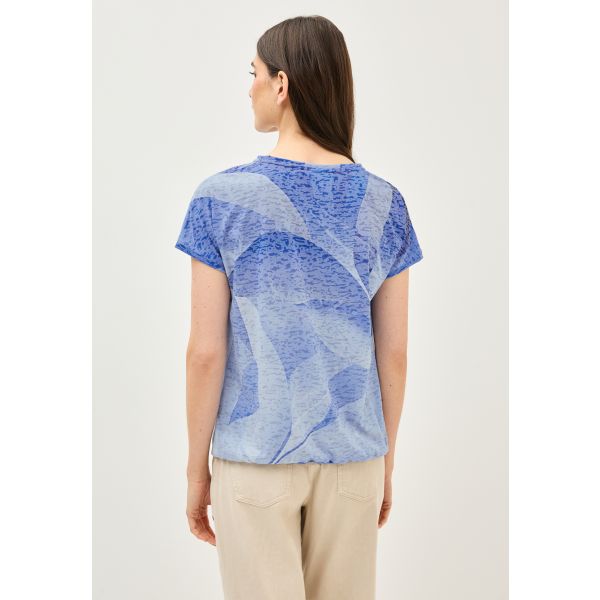 Cecil burn out shirt urban navy 323533 36715