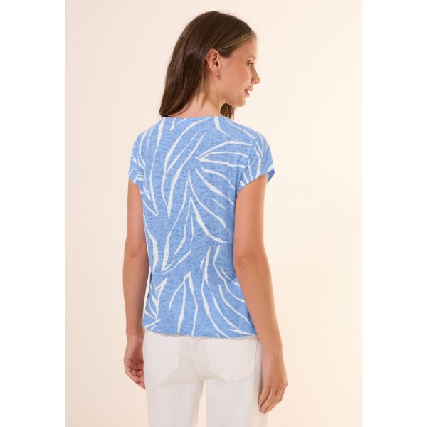 Cecil print shirt pastel blue 323539 26980