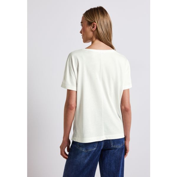 Street One print shirt off white 323578 30108