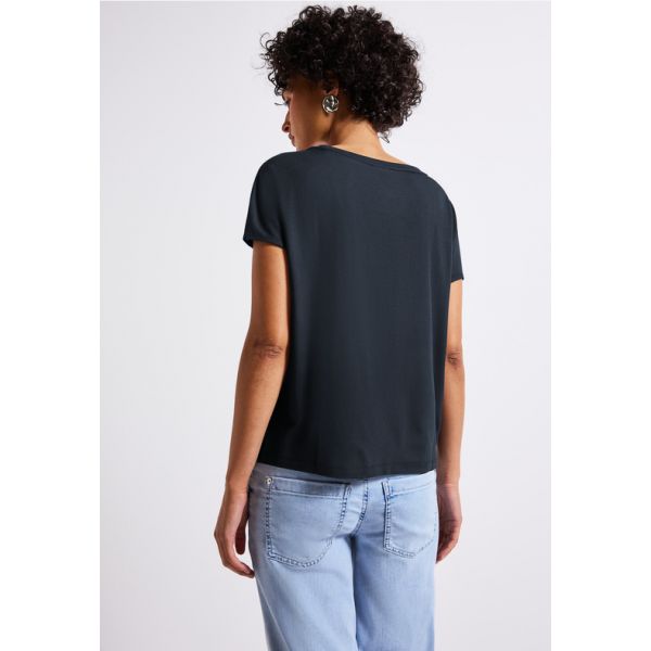 Street One shirt deepwater blue 323695 16859