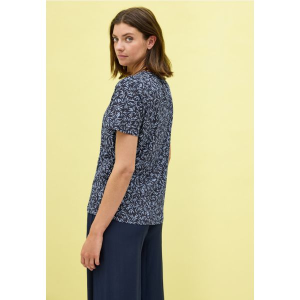 Cecil print shirt urban dark blue 323696 36831