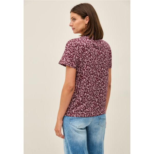 Cecil print shirt mulberry red 323696 36900