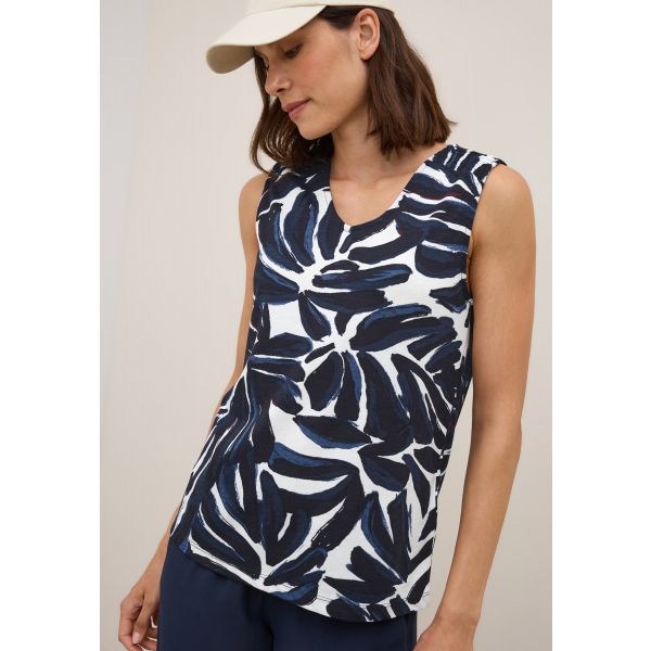 Cecil print top urban dark blue 323700 36831
