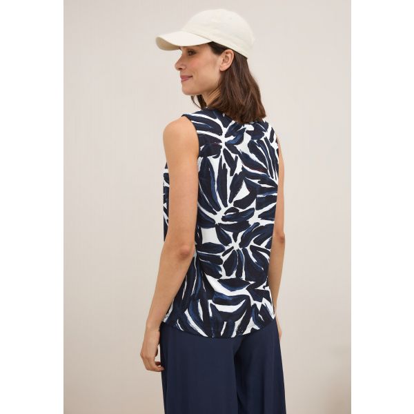 Cecil print top urban dark blue 323700 36831