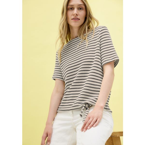 Cecil streep shirt light beige 323709 26767