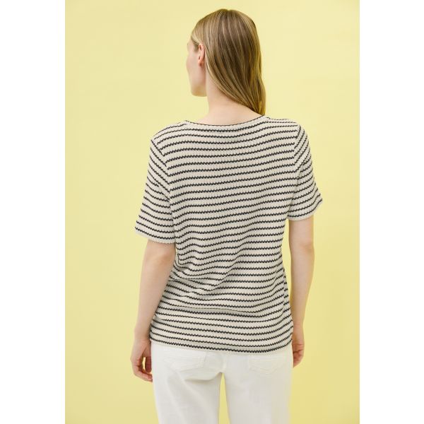 Cecil streep shirt light beige 323709 26767