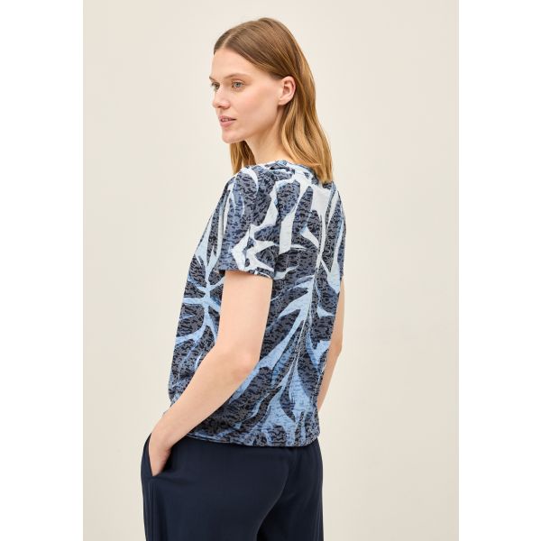 Cecil print shirt urban dark blue 323716 36831