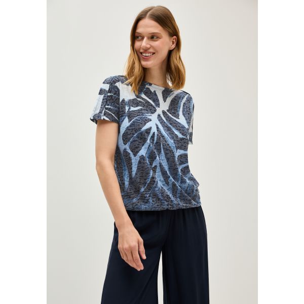 Cecil print shirt urban dark blue 323716 36831