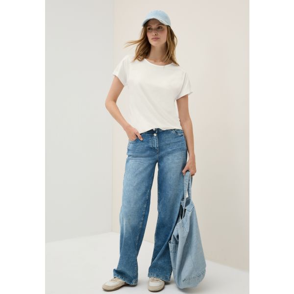 Cecil mix shirt vanilla white 323719 13474