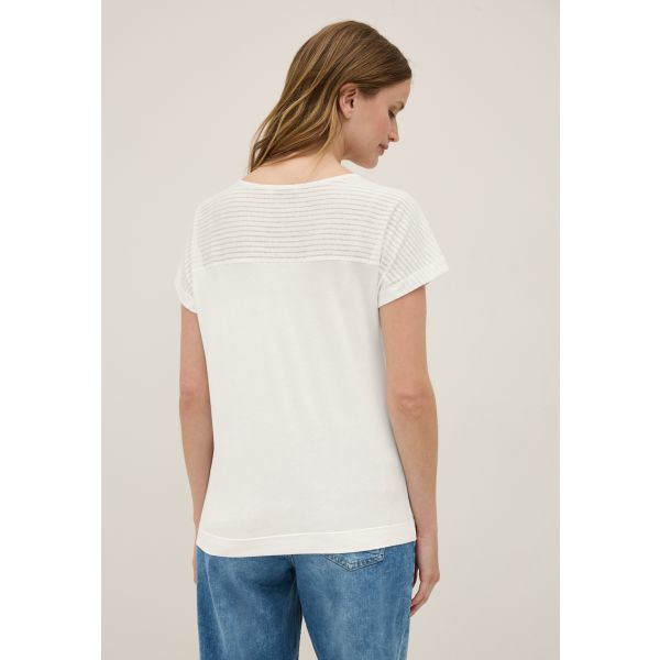Cecil mix shirt vanilla white 323719 13474