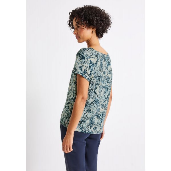 Street One print shirt arona blue 323735 37020