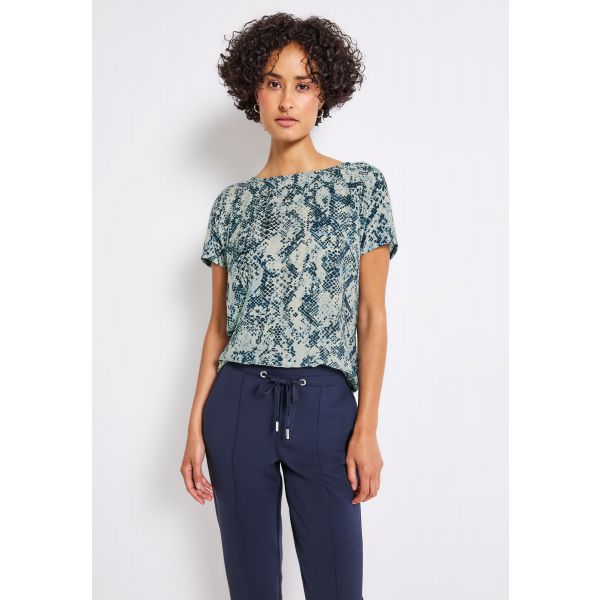 Street One print shirt arona blue 323735 37020