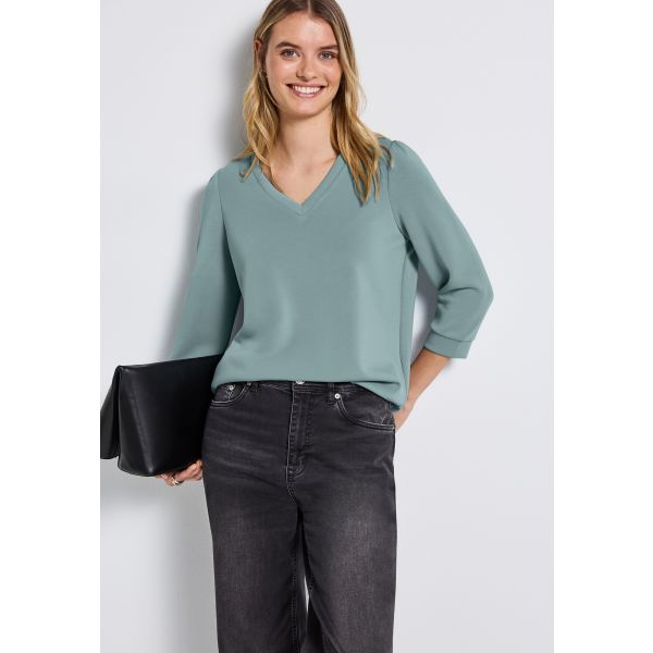 Street One V-hals sweater arona blue 323879 17020