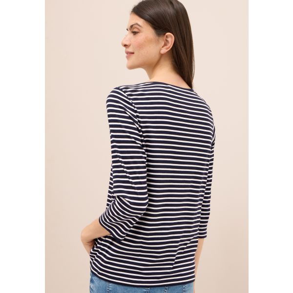Cecil streep shirt dark blue 323885 26831