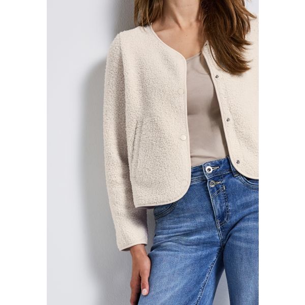 Street One teddy vest cream 323901 16763