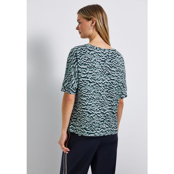 Street One print shirt arona blue 323903 37020