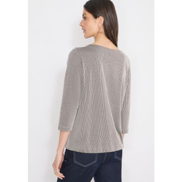 Cecil streep shirt macchiato brown 324037 27493