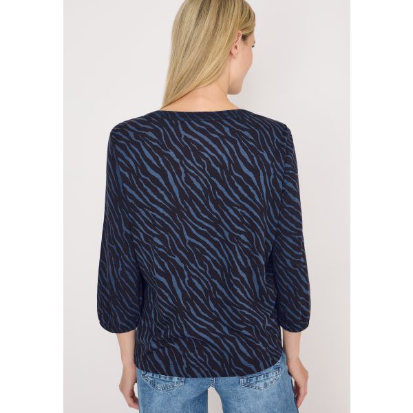 Cecil print shirt urban dark blue 324041 26831