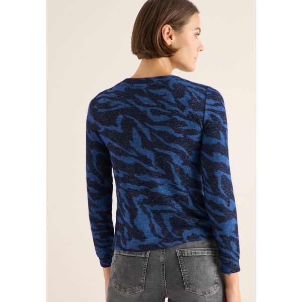 Cecil cosy shirt urban dark blue 324049 27324