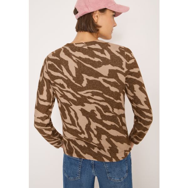 Cecil cosy shirt mocha caramel 324049 27446