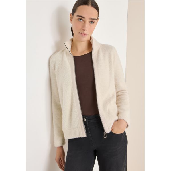 Cecil teddy vest light greige 324146 17089