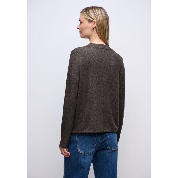 Street One zacht shirt rustic brown 324168 17264