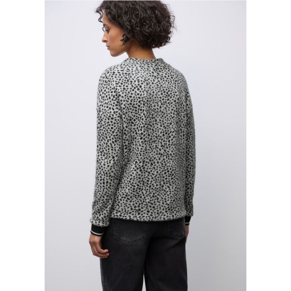 Street One fluffy shirt black 324170 20001