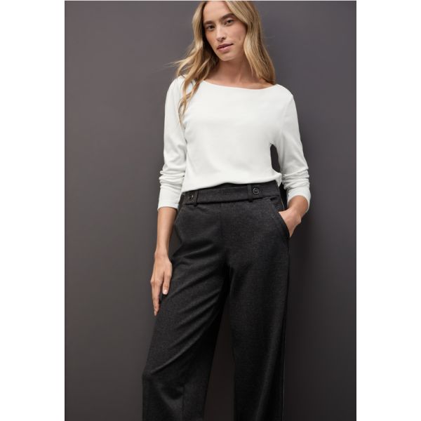 Street One basis lange mouw off white 324176 10108