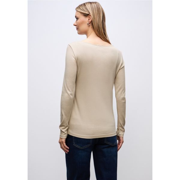Street One basis lange mouw c beige 324176 16667