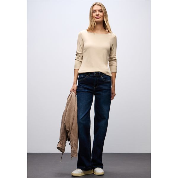 Street One basis lange mouw c beige 324176 16667