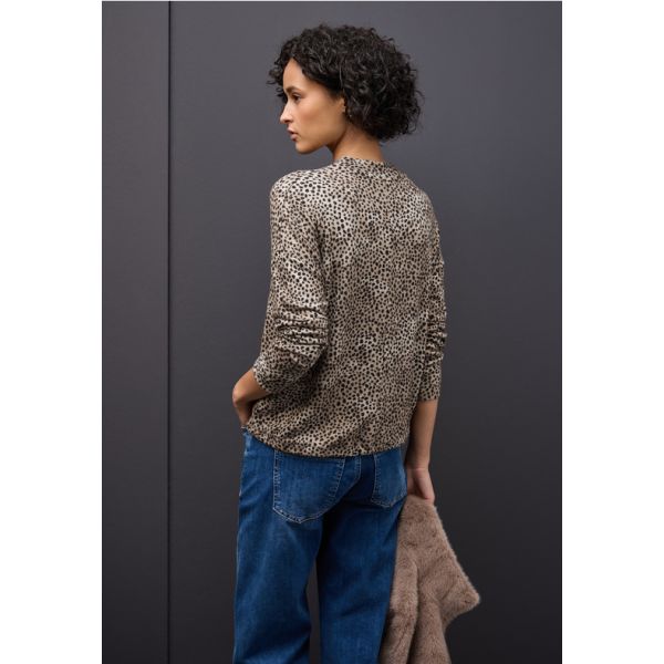 Street One zacht shirt sanded beige 324183 36871