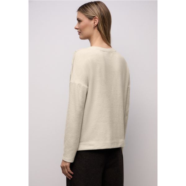 Street One zacht shirt cotton beige 324401 17458