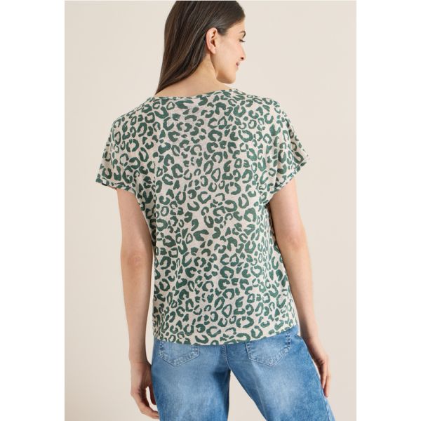 Cecil animalprint shirt macadamia 324461 27307