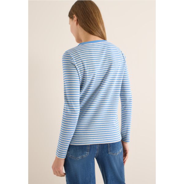 Cecil streep shirt fountain blue 324532 27372