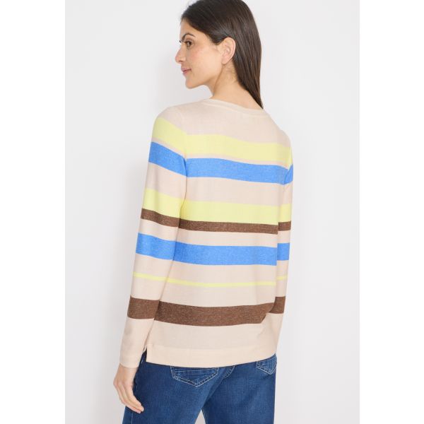 Cecil streep shirt urban taupe 324541 37571