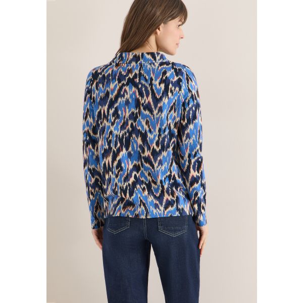 Cecil print shirt cloud blue 324666 37410