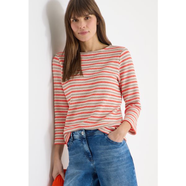 Cecil streep sweater tomato orange 324668 37395