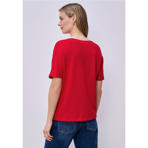 Street One boothals shirt salsa red 324783 17504